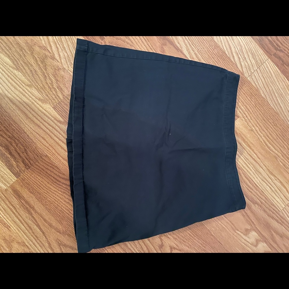 lands end navy school uniform chino skort
